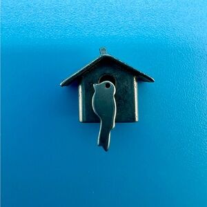 Charming Sterling Birdhouse Charm